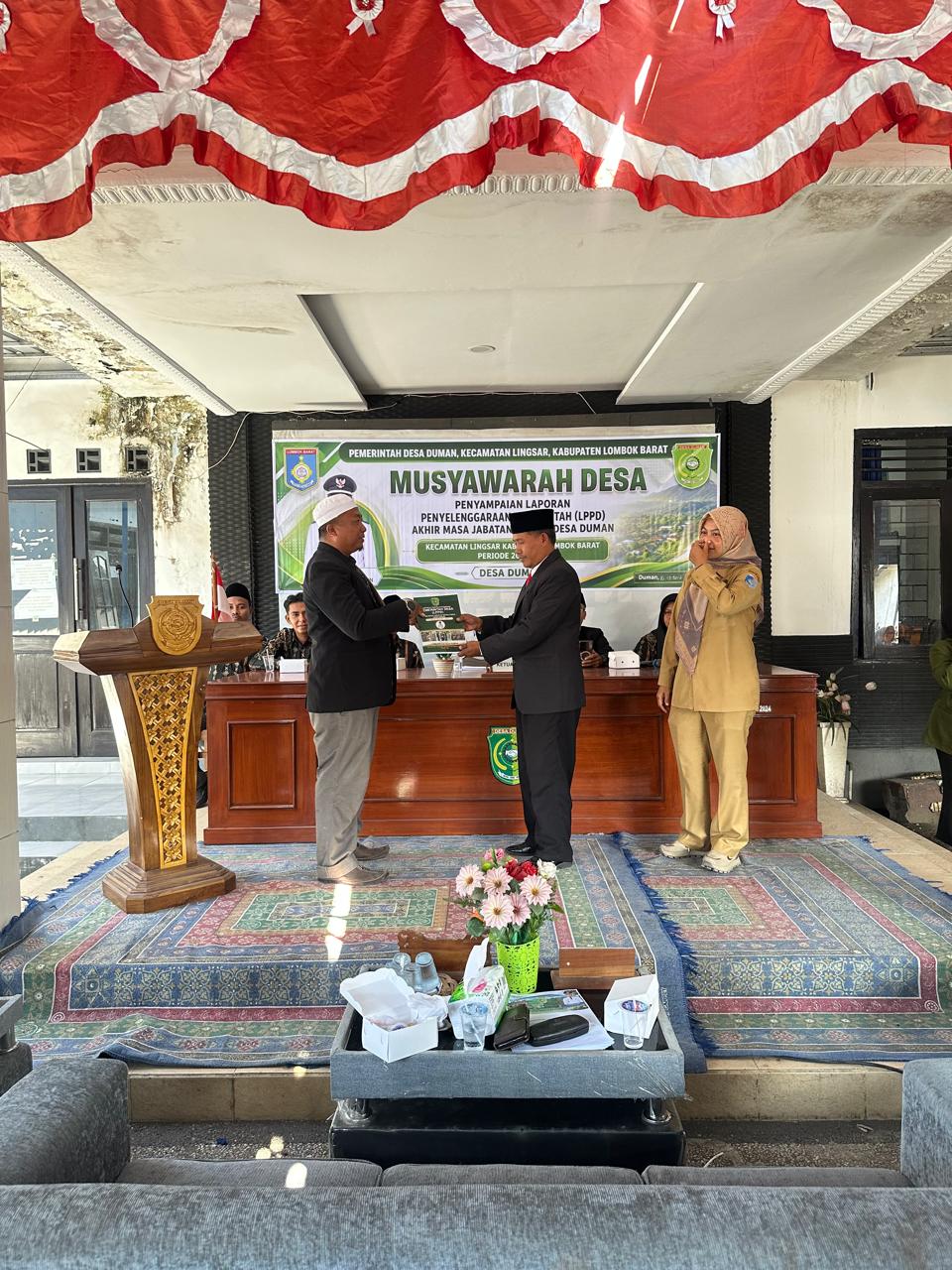 TRANSFORMASI DAN AKUNTABILITAS PENGELOLAAN DESA: PEMDES DUMAN SERAHKAN LPPD AKHIR MASA JABATAN KEPALA DESA DUMAN PERIODE 2019–2027